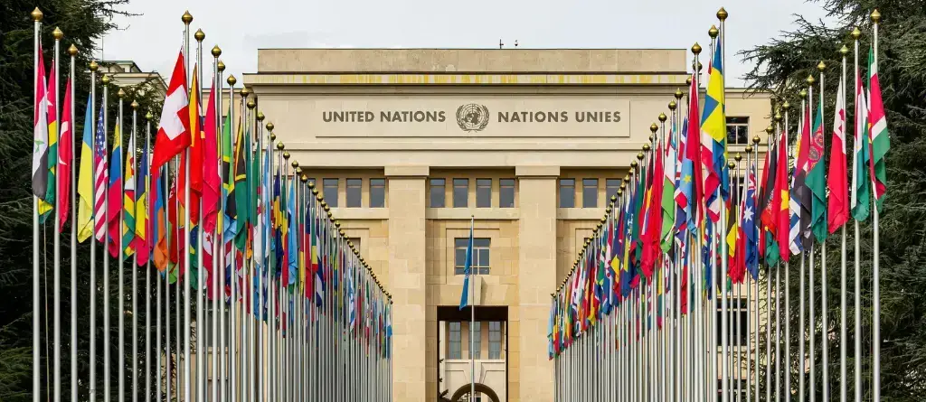 The United Nations Headquarters.