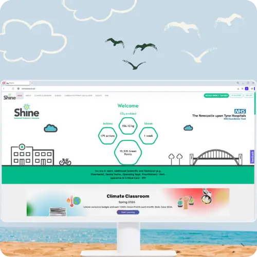 Newcastle NHS - Shine Platform Home